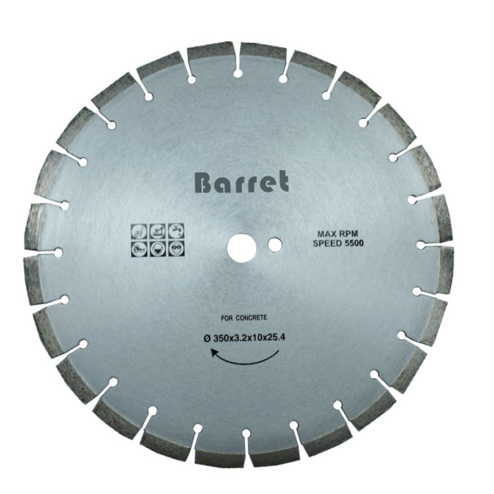 Алмазный отрезной диск Barret D-350, 350 мм