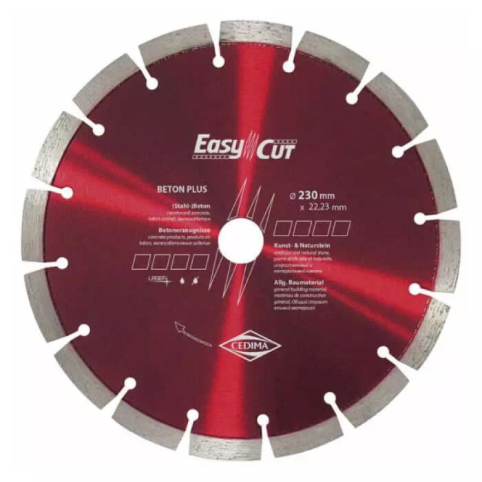 Диск алмазный CEDIMA Easy-Cut, Beton Plus, 230х12х22.23 мм (50006924)