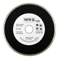 Диск алмазный сплошной YATO YT-6016: Ø= 180x8,0x25,4 мм. H= 2,2 мм до (79260)