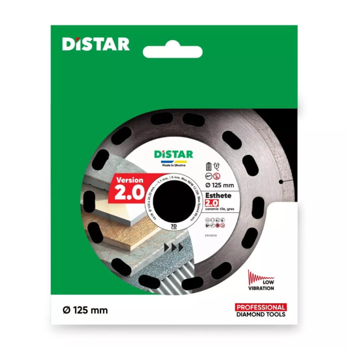 Круг алмазный Distar 125x1,1x22 Esthete 2,0 для керамогранита (10126024010)