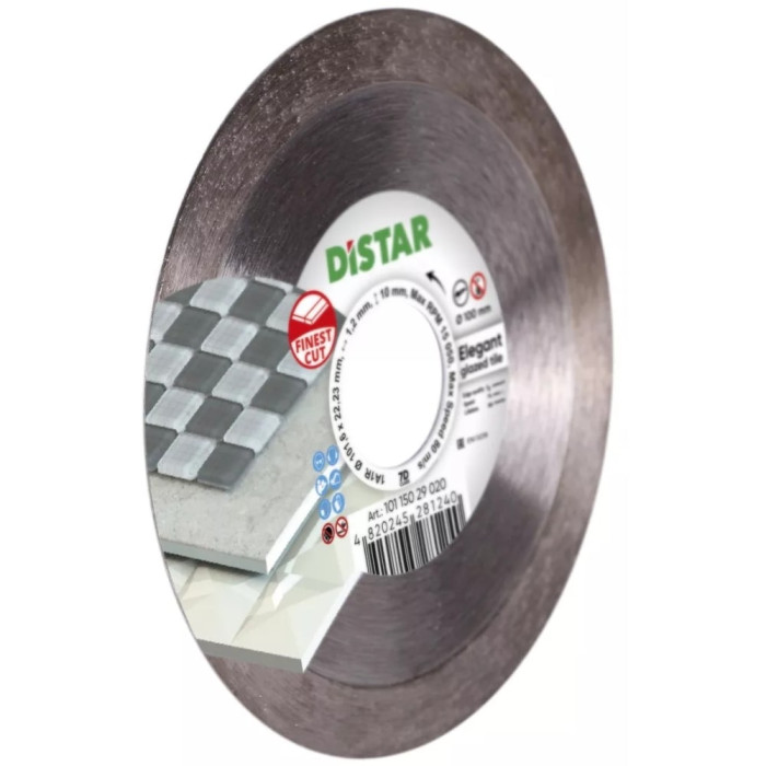 Круг алмазний для керамограніту Distar Elegant 1A1R 100*1,2*10*22,23 (10115029020)
