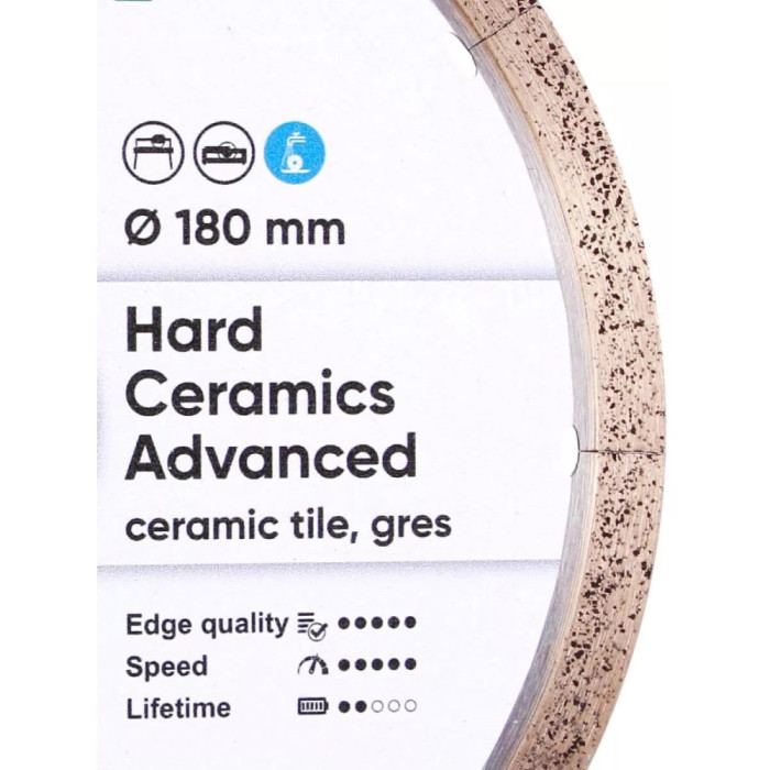 Круг алмазний для керамограніту Distar Hard ceramics Advanced 1A1R 180x1,4x8,5x25,4 (11120528014)