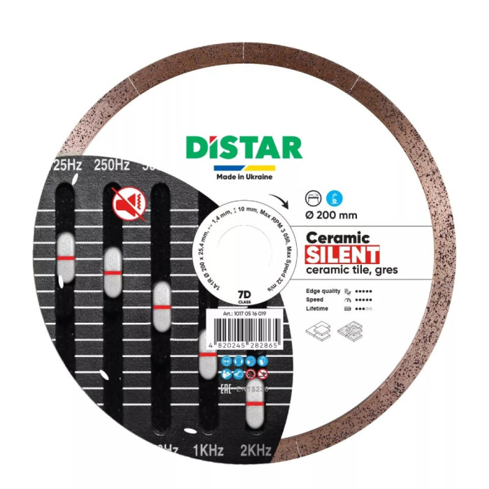 Круг алмазный для плиткореза Distar Ceramic Silent 200*1.4*25,4 (10170516019)