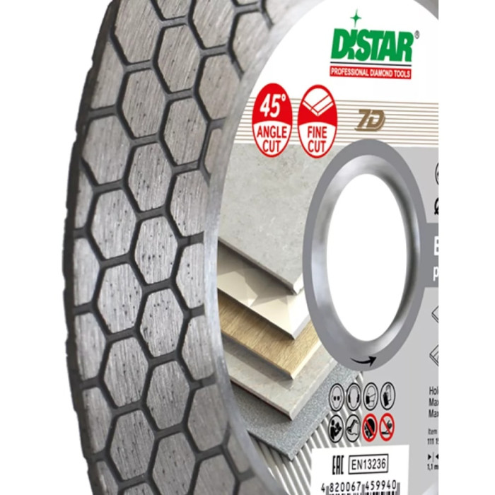Круг алмазний відрізний Distar 1A1R 125*1.6/1.2*25*22.23/М14F Edge Dry (11117546010)
