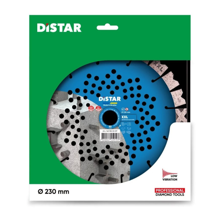 Круг алмазний відрізний Distar A1RSS/C3 230x2,8/2,0x17x22,23-24-HIT XXL (14315530017)