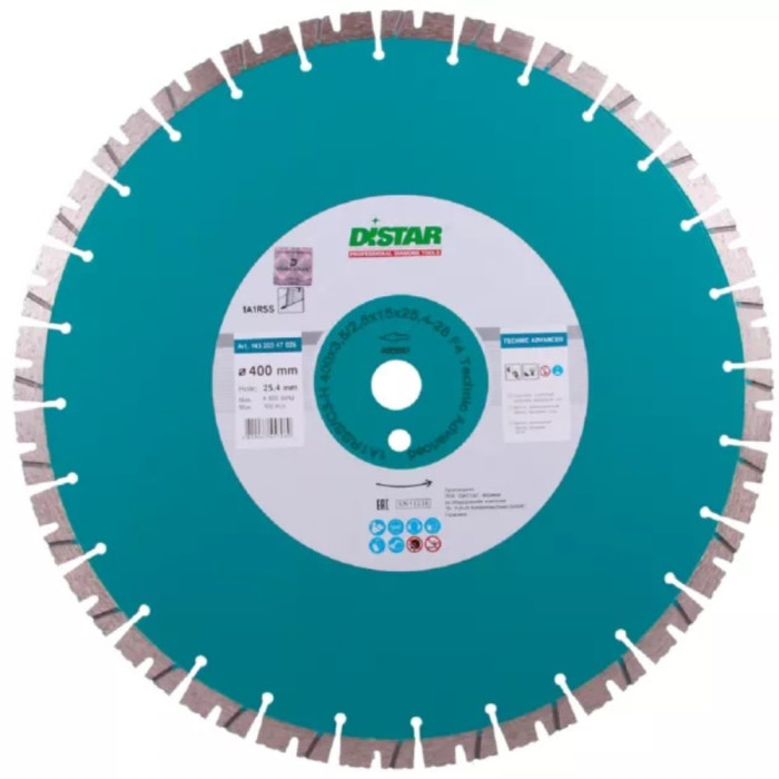 Круг алмазний по бетону Distar 400x25,4 Technic Advanced (14320347026)