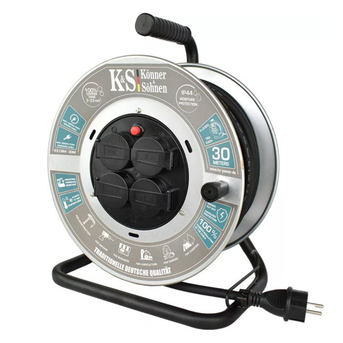 Удлинитель на катушке Konner & Sohnen KS CRM-30M