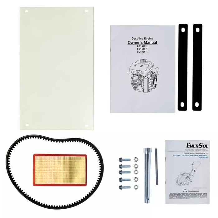 Вібраційна плита прямохідна ENERSOL EPC-052L, 52 кг