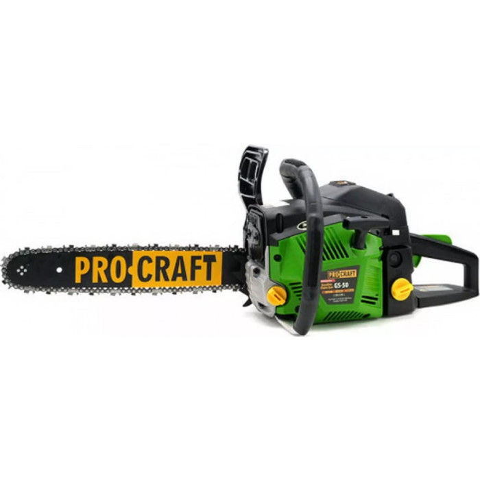 Бензопила Procraft GS50 (1 шина, 1 цепь 40) (600501)