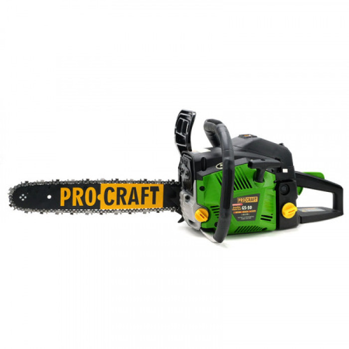 Бензопила Procraft GS50/2, 2 шины, 2 цепи - 40, 45 (600502)