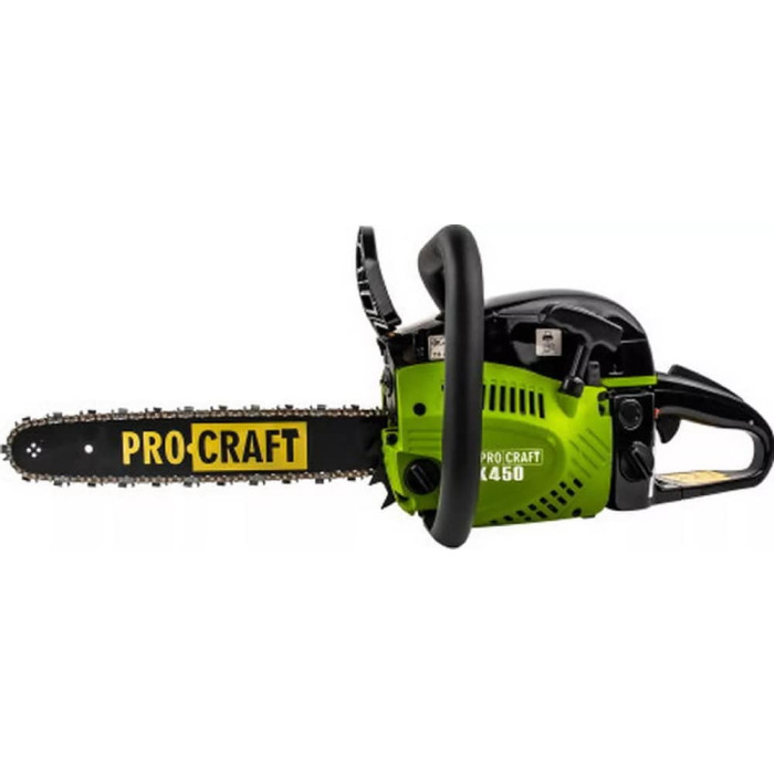 Бензопила Procraft K450 (Шина+цепь 45, шина+цепь 40) (604501)