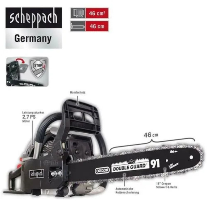 Бензопила Scheppach CSH46 (5910109905)