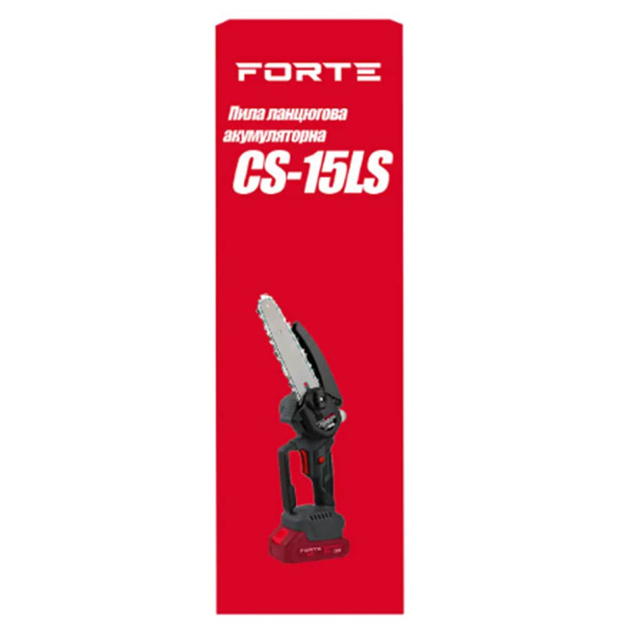 Мини пила цепная аккумуляторная FORTE CS-15LS, шина 15см (без АКБ) (142766)
