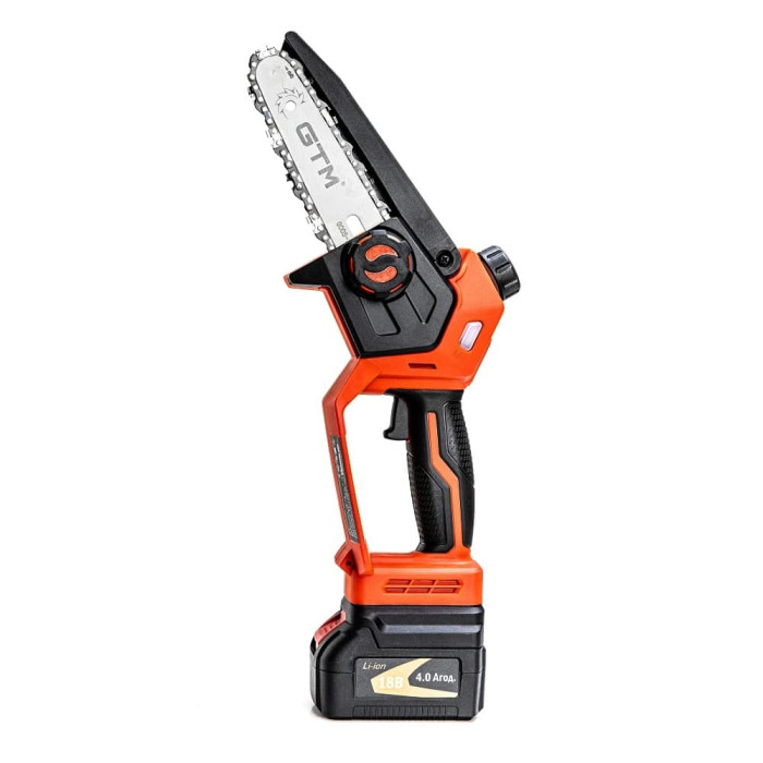 Пила цепная аккумуляторная GTM CS18/127BL, шина 12,7см, кейс, КАРКАС (без АКБ и ЗУ) (3516)