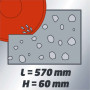 Камнерез Einhell TE-SC 570 L, 1500 Вт, 630х450 мм, диск 250 мм, лазер (4301444)