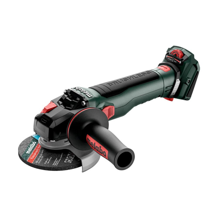 Акумуляторна кутова шліфувальна машина безщіткова Metabo WVB 18 LT BL 11-125 Quick Inox (каркас) (613091850)