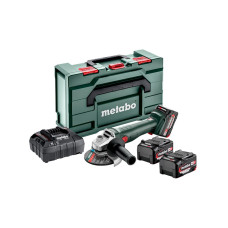 Аккумуляторная угловая шлифмашина Metabo W 18 L 9-125 Quick (3x4,0Ah, ASC 55, metaBOX 165 L) (602249960)