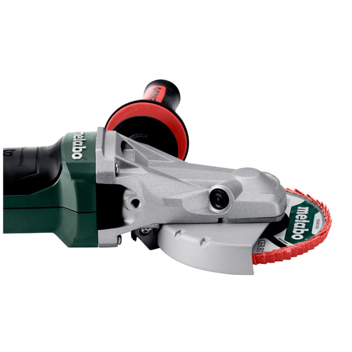 Акумуляторна кутова шліфувальна машина з плоским корпусом редуктора Metabo WVBF 18 LTX BL 15-125 Quick (601308840)