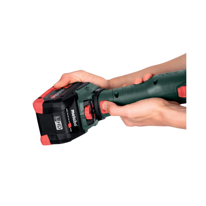 Болгарка акумуляторна з плоским корпусом редуктора Metabo WVBF 18 LT BL 11-125 Quick (601307840)