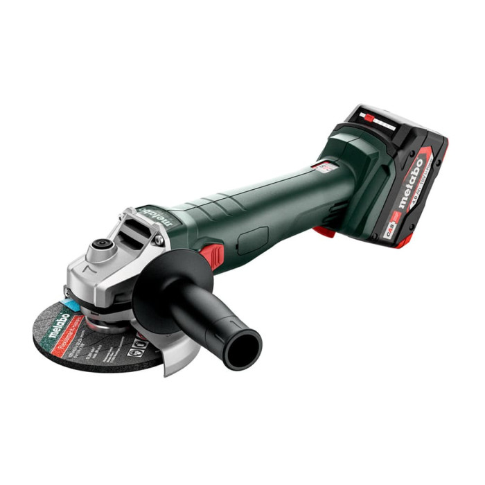 Болгарка аккумуляторная щеточная Metabo W 18 L 9-125 (2x 4,0Ah, ASC 55, metaBOX 165 L) (602247510)