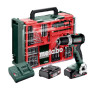 Акумуляторний дриль-шуруповерт Metabo BS 18 L BL + 2x2Ah Li-Power; SC 30; Mobile workshop (613155710)
