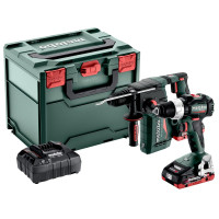 Аккумуляторный перфоратор бесщеточный Metabo Combo Set 2.3.6 18 V*BSLTBL+KHLTXBL24 (2xLiHD 4.0Ah, ASC 55, metaBOX 340) (685218800)