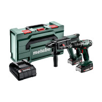 Акумуляторний перфоратор щітковий Metabo Combo Set 2.3.2 18 V*BS18+KH18LTX24 (2x2,0Ah, SC 30, metaBOX 165 L) (685216500)