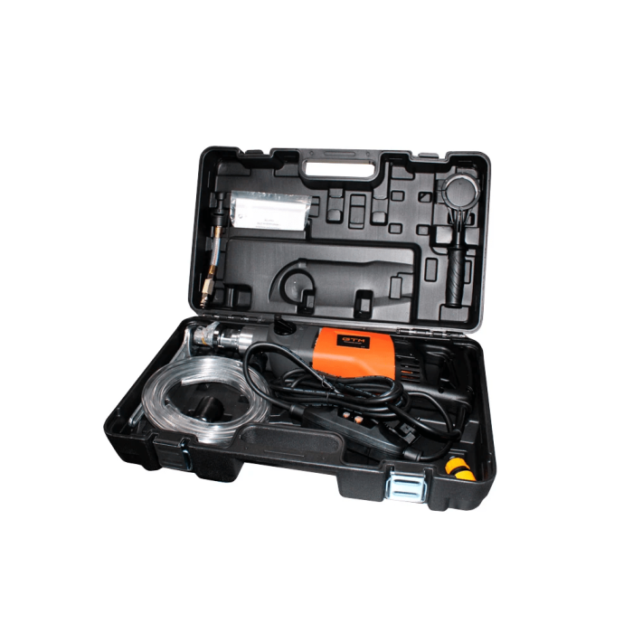 Дрель алмазного бурения GTM DK-160/2PD с микроударом в кейсе (39271)