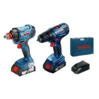 Набiр акумуляторного iнструменту Bosch GSR 180 LI + GDX 180 LI (2x GBA 18V 1,5 Ah) in case (06019G5222)