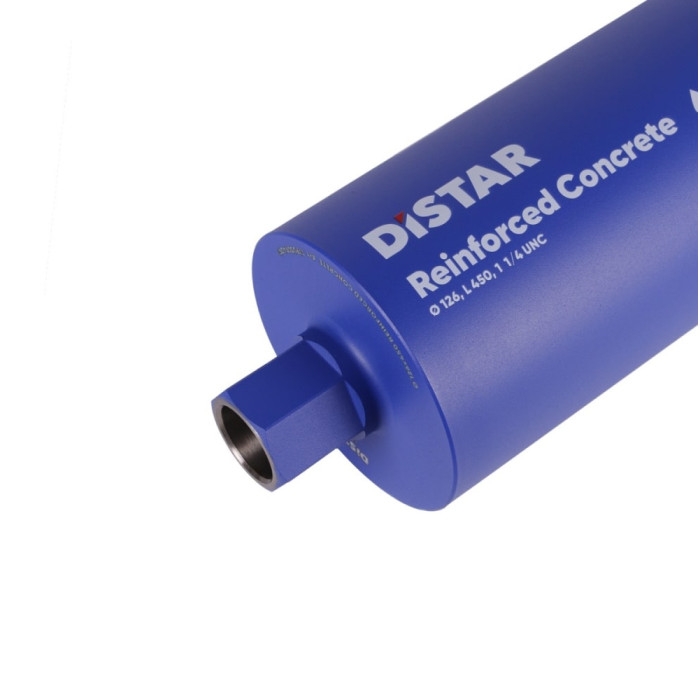 Коронка алмазна по бетону Distar DDS-W 126x450x1 1/4 UNC Reinforced concrete (17903094091)