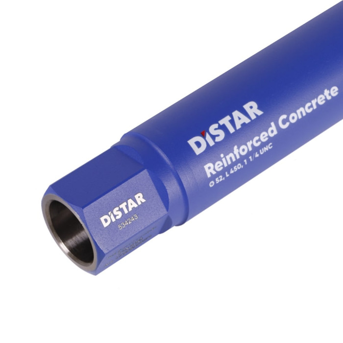Коронка алмазна по бетону Distar DDS-W 52x450x1 1/4 UNC Reinforced concrete (17903094073)