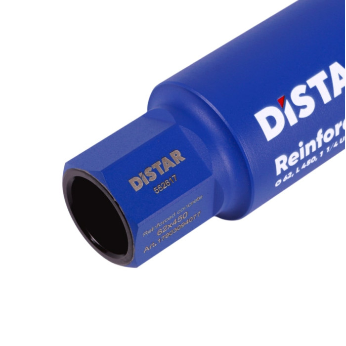 Коронка алмазна по бетону Distar DDS-W 62x450x1 1/4 UNC Reinforced concrete (17903094077)