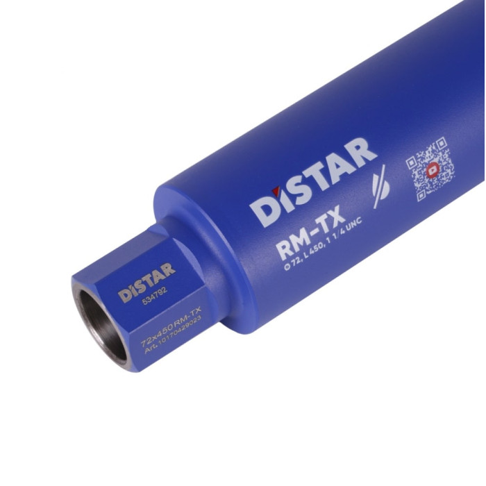 Свердло алмазне по бетону Distar DDS-W 072x450-5x1 1/4 UNC RM-TX (10170429023)