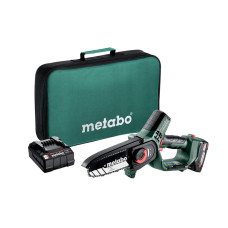 Мини-пила аккумуляторная для подрезки веток Metabo MS 18 LTX 15 (1x2.0Ач, SC 30, мягкая сумка) (600856500)