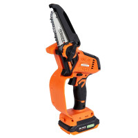 Мини-пилка цепная аккумуляторная SEQUOIA SBC2004M-QV, шина 10 см, аккумулятор 2 Ач и ЗУ