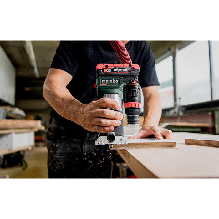 Аккумуляторный фрезер по дереву Metabo FMV 18 LTX BL 8 + metaBOX 145 L (601742830)