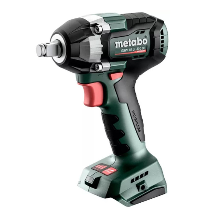 Акумуляторний ударний гайковерт Metabo SSW 18 LT 300 BL (body) , шпиндель зовнішній квадрат 1/2" (602398850)