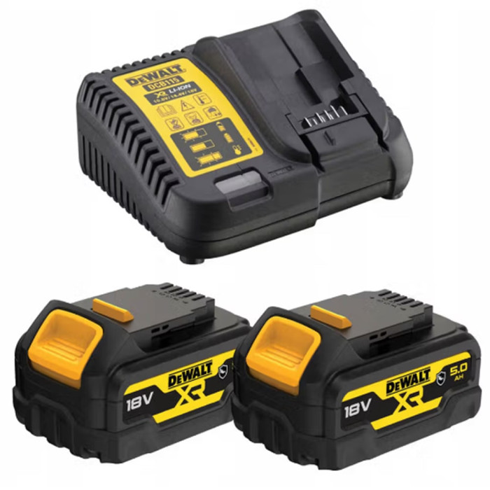 Гайкокрут ударный бесщеточный DeWALT DCF900P2G, XR Li-Ion 18 В 5 Аг GFN блок (2 аккумулятора, зарядное устройство)