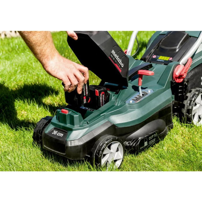 Акумуляторна газонокосарка Metabo RM 36-18 LTX BL 36 (2x5,2Ah, 2x ASC 55) (601716650)