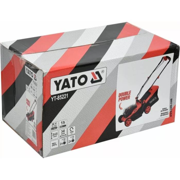 Аккумуляторная газонокосилка Yato YT-85221 (без АКБ и ЗУ)
