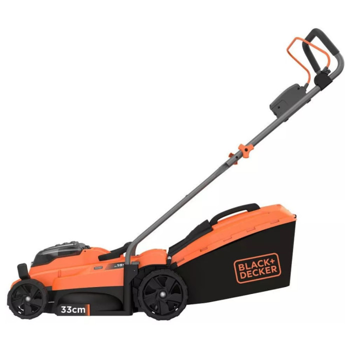 Газонокосилка аккумуляторная BLACK & DECKER BCMW3318L2, 2 аккумулятора и зарядное устройство