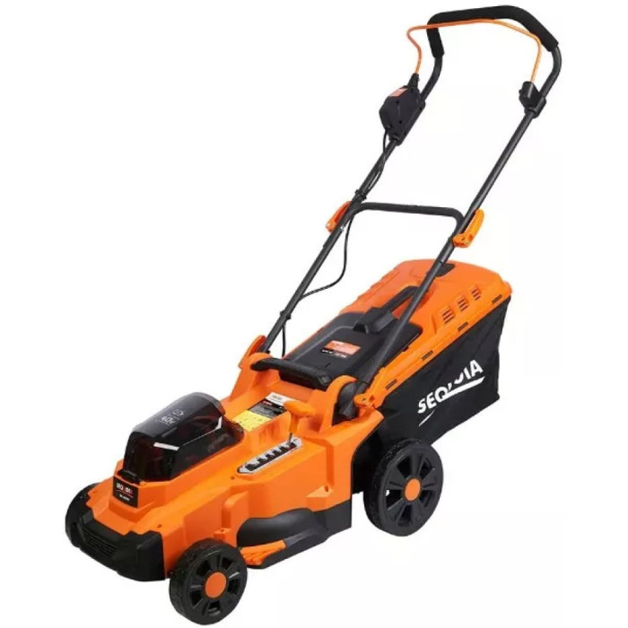 Аккумуляторная газонокосилка SEQUOIA SBL4037B-E2W, 2 аккумулятора и ЗУ