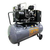 Винтовой воздушный компрессор 200 л GTM DLG5.5V масляный 680л/хв 5,5кВт 8бар 380В (27293)