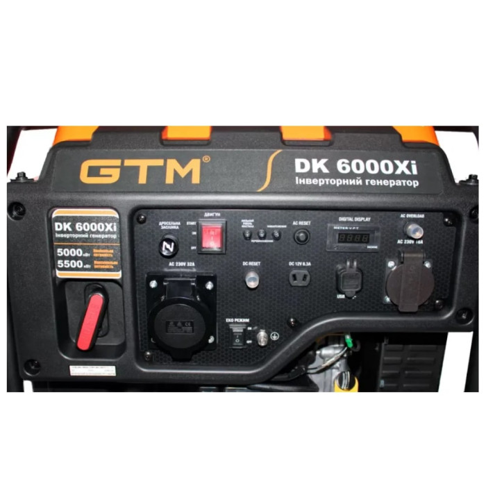 Инверторный генератор GTM DK6000Xi (34058)