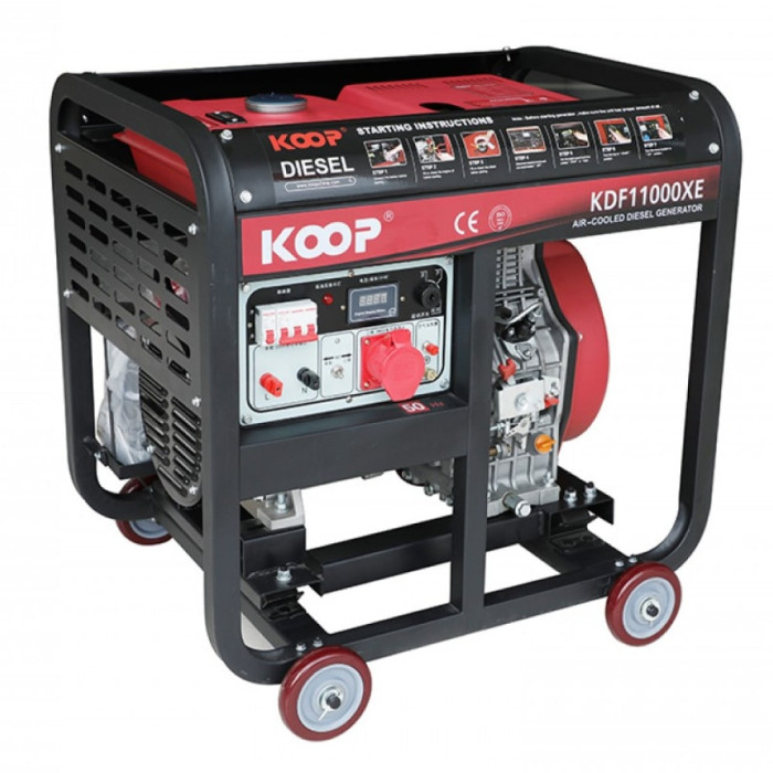 Дизельный генератор KOOP KDF11000ХЕ-3D, 9 кВт, БЕЗ НДС