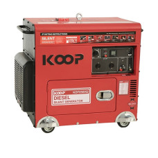 Дизельный генератор KOOP KDF8500Q, 7 кВт, 1 фаза