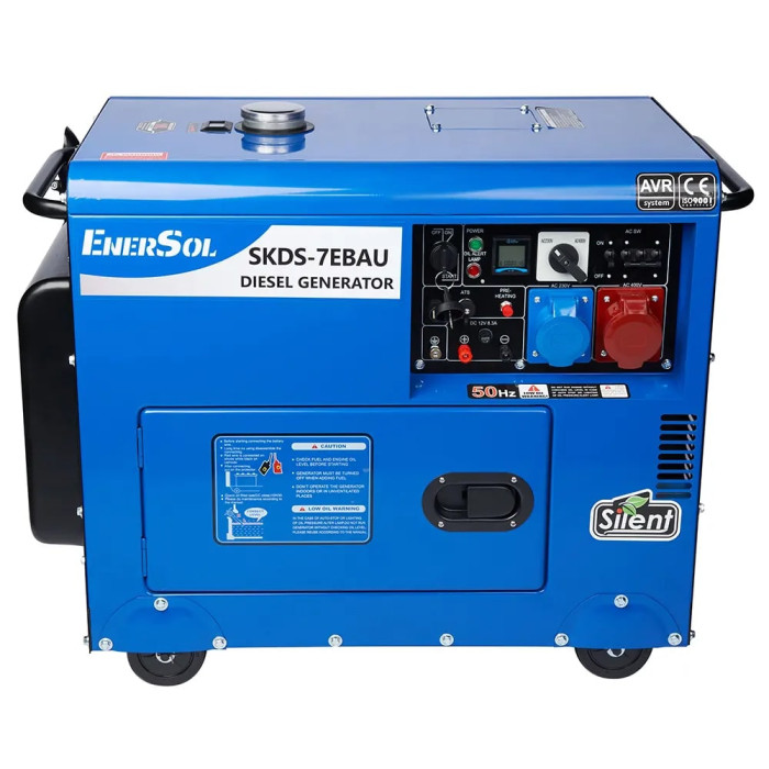 Дизельний генератор EnerSol SKDS-7EBAU, 220/380В