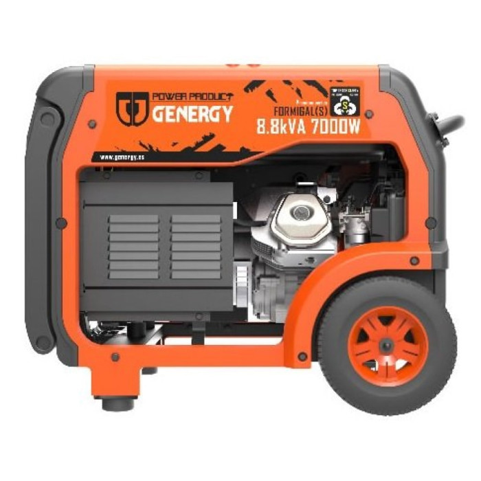 Генератор бензиновий GENERGY FORMIGAL S, 7,0кВт, 1ф/3ф, колеса, електростартер (240068090)