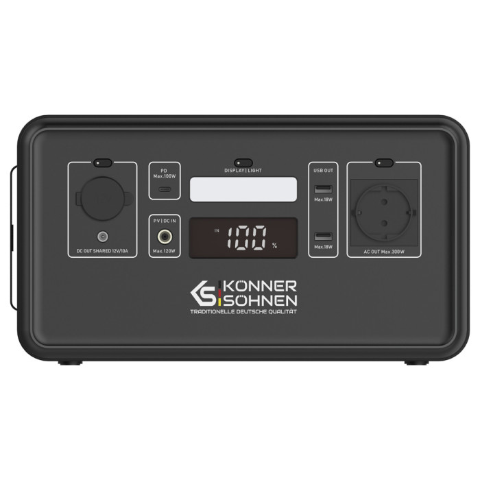 Портативна зарядна станція Konner&Sohnen LifePO4 KS 300PS