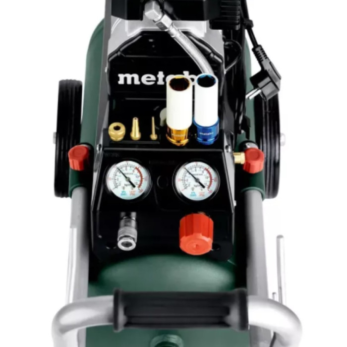 Компрессор безмасляный Metabo Basic 220-24 OF Silent, 220 л/мин всос, 8 Бар, 24 л бак, 1100 Вт (601593000)